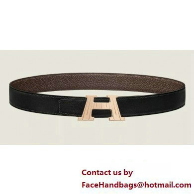 Hermes H Take Off belt buckle & Reversible leather strap 32 mm 01 2023